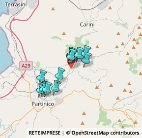 Mappa 90040 Giardinello PA, Italia (2.68)