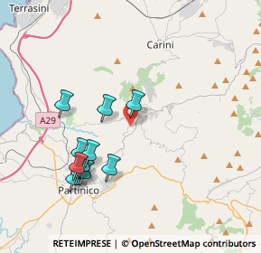 Mappa 90040 Giardinello PA, Italia (4.25818)