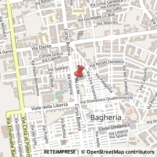 Mappa Via Lo Re', 148, 90011 Bagheria, Palermo (Sicilia)