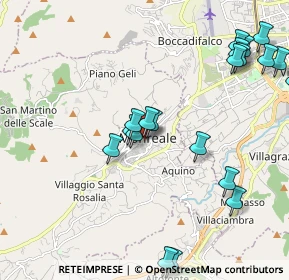Mappa Via Ritiro, 90046 Monreale PA, Italia (2.6975)