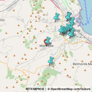 Mappa Via Ciro Menotti, 90046 Monreale PA, Italia (4.83231)