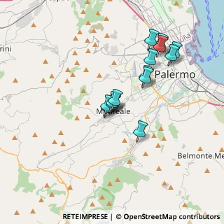 Mappa Via Dante Alighieri, 90046 Monreale PA, Italia (3.42929)