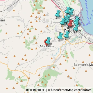 Mappa Via Ciro Menotti, 90046 Monreale PA, Italia (5.63688)