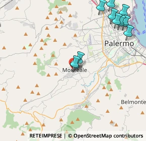 Mappa Via A. Veneziano, 90046 Monreale PA, Italia (5.51636)