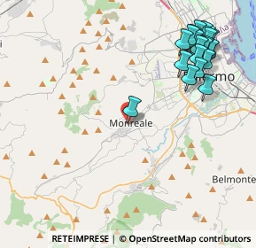 Mappa Via A. Veneziano, 90046 Monreale PA, Italia (5.7865)