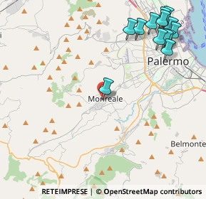 Mappa Via A. Veneziano, 90046 Monreale PA, Italia (6.19615)