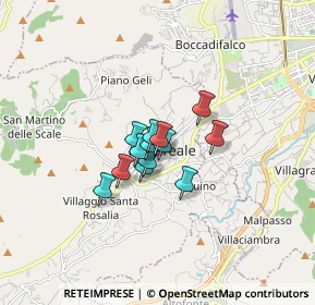 Mappa Via A. Veneziano, 90046 Monreale PA, Italia (0.95308)