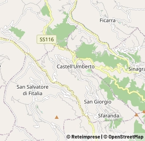 Mappa 98070 San Salvatore Di Fitalia ME, Italia (0.9255)
