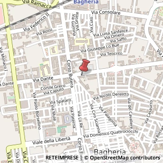 Mappa Via Bernardo Mattarella, 12, 90011 Bagheria, Palermo (Sicilia)