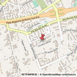 Mappa Via della Martora, 13, 90125 Palermo, Palermo (Sicilia)