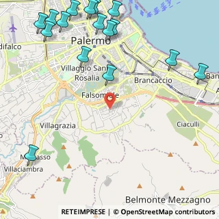 Mappa Via della Giraffa, 90125 Palermo (3.57813)