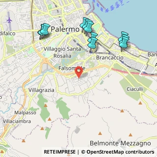 Mappa Via della Giraffa, 90125 Palermo (2.83455)