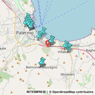 Mappa Via Giovanni di Stefano, 90124 Palermo PA, Italia (4.21938)