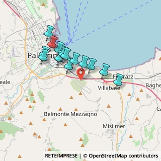 Mappa Via Giovanni di Stefano, 90124 Palermo PA, Italia (3.39)