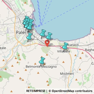 Mappa Via Giovanni di Stefano, 90124 Palermo PA, Italia (4.59462)