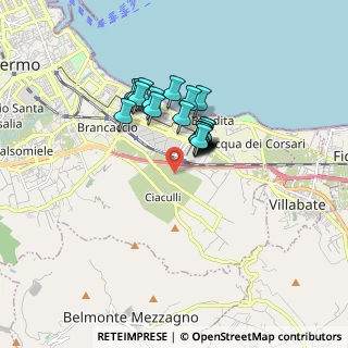 Mappa Via Giovanni di Stefano, 90124 Palermo PA, Italia (1.3075)