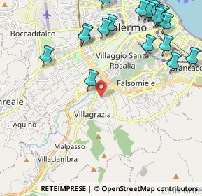 Mappa Via Villagrazia, 90126 Palermo PA, Italia (3.2065)