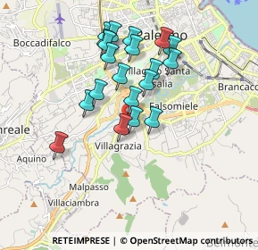 Mappa Via Villagrazia, 90126 Palermo PA, Italia (1.7585)