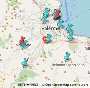 Mappa Via Villagrazia, 90126 Palermo PA, Italia (4.55063)