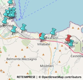 Mappa A19 Diramazione, 90039 Villabate PA, Italia (6.58857)