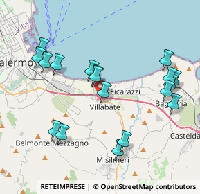 Mappa A19 Diramazione, 90039 Villabate PA, Italia (4.69556)