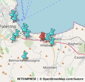 Mappa 90121 Villabate PA, Italia (4.10917)