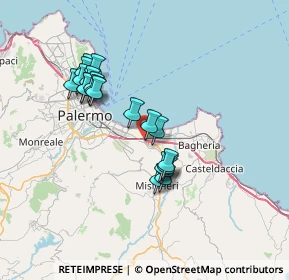 Mappa Via Pomara, 90121 Palermo PA, Italia (6.9085)