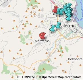 Mappa Via Palmiro Togliatti, 90046 Monreale PA, Italia (6.19211)