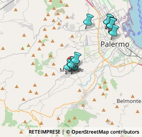 Mappa Via Palmiro Togliatti, 90046 Monreale PA, Italia (3.60154)
