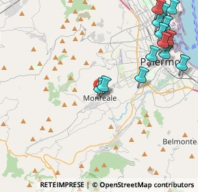 Mappa Via Palmiro Togliatti, 90046 Monreale PA, Italia (5.96071)