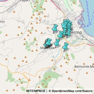 Mappa Via Palmiro Togliatti, 90046 Monreale PA, Italia (3.22588)