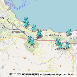 Mappa Via Filippo Pecoraino Ang. Laudicina Guarnaschelli PA IT, 90128 Palermo PA, Italia (2.09692)