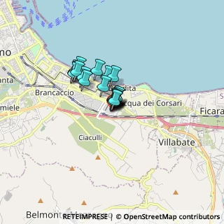 Mappa Via Filippo Pecoraino Ang. Laudicina Guarnaschelli PA IT, 90128 Palermo PA, Italia (0.955)