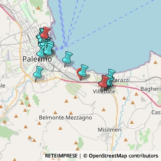 Mappa Via Filippo Pecoraino Ang. Laudicina Guarnaschelli PA IT, 90128 Palermo PA, Italia (4.624)