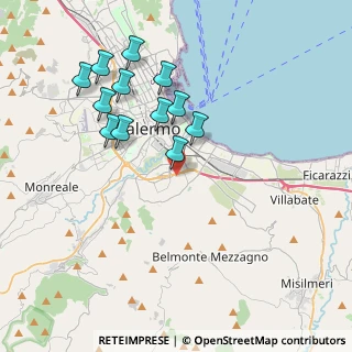 Mappa Via Belmonte Chiavelli, 90123 Palermo PA, Italia (4.14083)