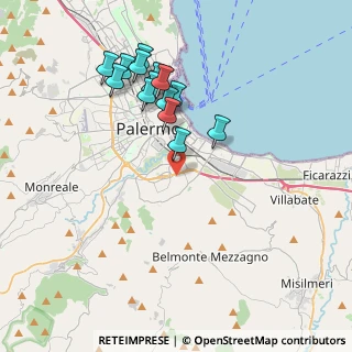 Mappa Via Belmonte Chiavelli, 90123 Palermo PA, Italia (4.13786)