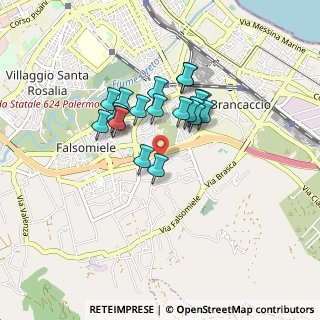 Mappa Via Belmonte Chiavelli, 90123 Palermo PA, Italia (0.7365)