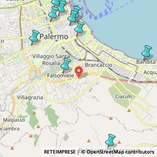 Mappa Via Belmonte Chiavelli, 90123 Palermo PA, Italia (3.58273)
