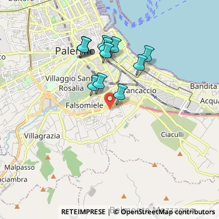 Mappa Via Belmonte Chiavelli, 90123 Palermo PA, Italia (1.91917)