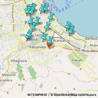 Mappa Via Belmonte Chiavelli, 90123 Palermo PA, Italia (2.772)