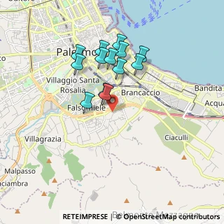 Mappa Via Belmonte Chiavelli, 90123 Palermo PA, Italia (1.75231)