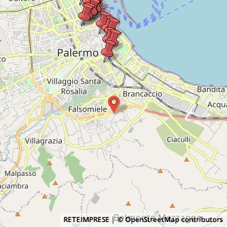 Mappa Via Belmonte Chiavelli, 90123 Palermo PA, Italia (3.635)
