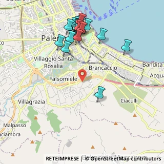 Mappa Via Belmonte Chiavelli, 90123 Palermo PA, Italia (2.6055)
