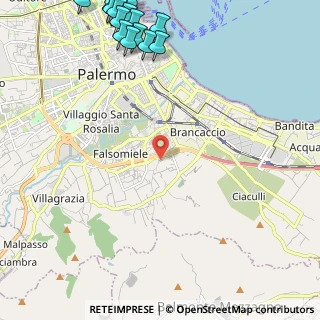 Mappa Vicolo Luigi Russo, 90124 Palermo PA, Italia (3.92875)