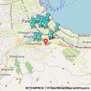 Mappa Vicolo Luigi Russo, 90124 Palermo PA, Italia (1.85938)