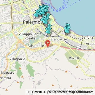 Mappa Vicolo Luigi Russo, 90124 Palermo PA, Italia (2.7525)