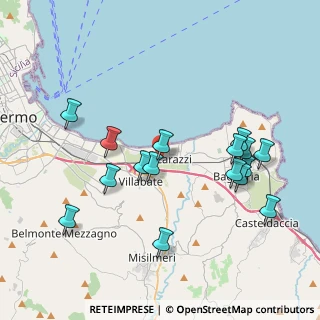 Mappa Via Catalano, 90010 Ficarazzi PA, Italia (4.49563)