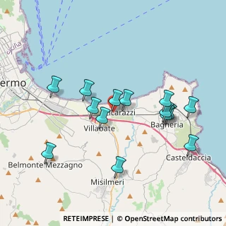Mappa Via Catalano, 90010 Ficarazzi PA, Italia (4.08643)