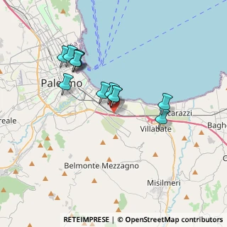 Mappa Via Giuseppe Galeano, 90124 Palermo PA, Italia (3.495)