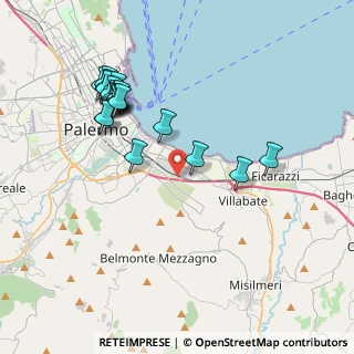 Mappa Via Giuseppe Galeano, 90124 Palermo PA, Italia (4.52)
